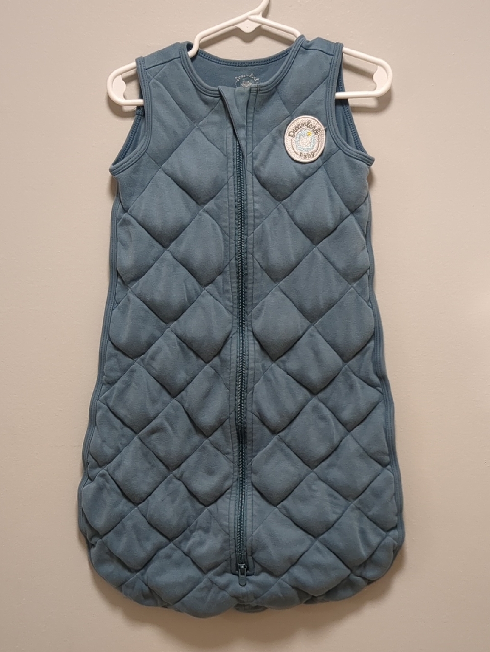 Dreamland Baby Dream Weighted Sleep Sack Quilted Blue 100% Cotton 0-6 Months